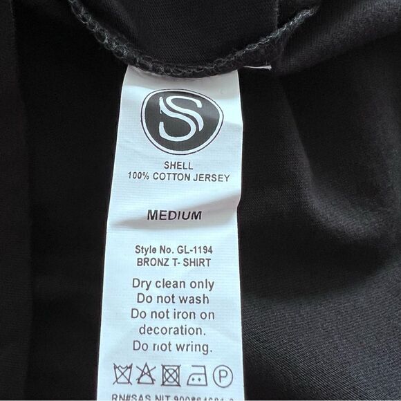 SETA Black Town Sweater Gold Sequined Studded Size M. - Picture 8 of 8